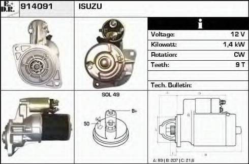 EDR 914091 - Starter www.molydon.hr