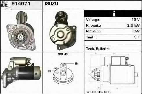 EDR 914071 - Starter www.molydon.hr