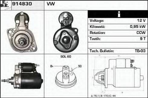 EDR 914830 - Starter www.molydon.hr