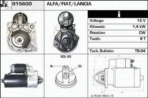 EDR 915600 - Starter www.molydon.hr