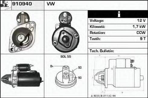 EDR 910940 - Starter www.molydon.hr