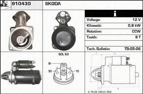 EDR 910430 - Starter www.molydon.hr