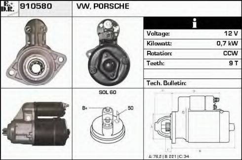 EDR 910580 - Starter www.molydon.hr