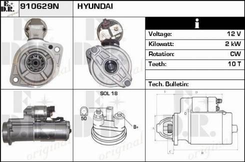 EDR 910629N - Starter www.molydon.hr