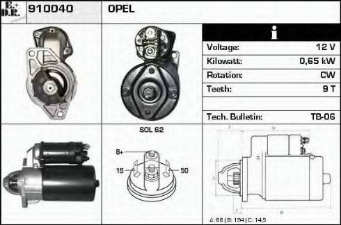 EDR 910040 - Starter www.molydon.hr