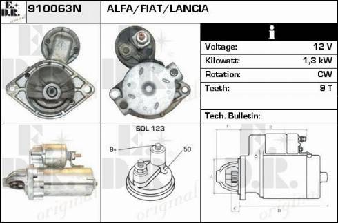 EDR 910063N - Starter www.molydon.hr