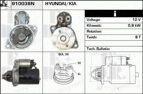 EDR 910038N - Starter www.molydon.hr