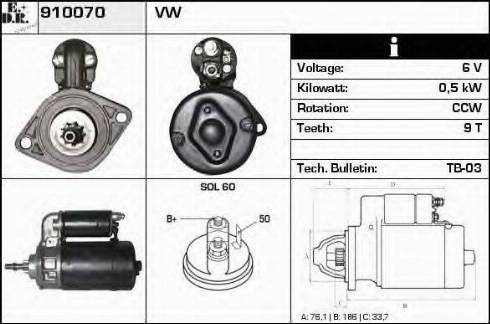 EDR 910070 - Starter www.molydon.hr