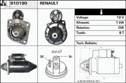 EDR 910190 - Starter www.molydon.hr