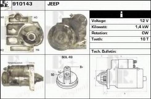 EDR 910143 - Starter www.molydon.hr