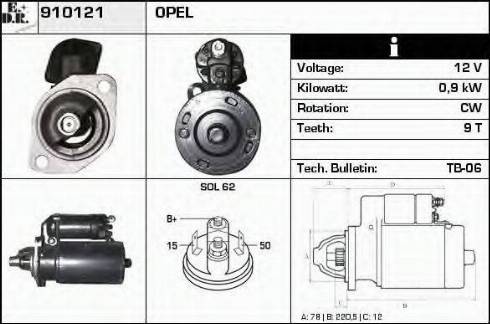 EDR 910121 - Starter www.molydon.hr