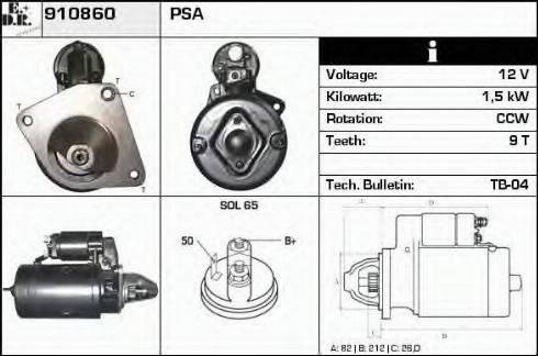 EDR 910860 - Starter www.molydon.hr