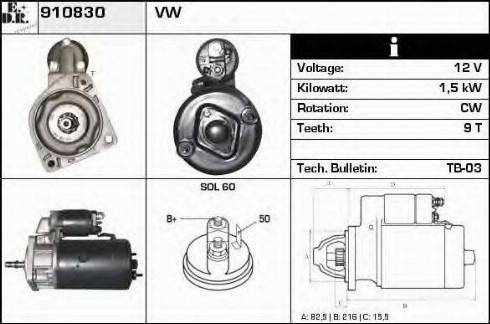 EDR 910830 - Starter www.molydon.hr