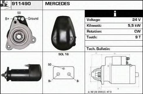 EDR 911490 - Starter www.molydon.hr