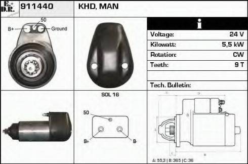 EDR 911440 - Starter www.molydon.hr