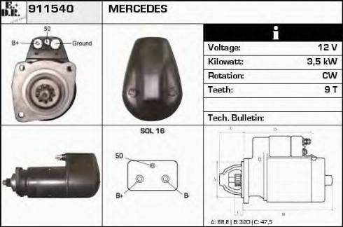 EDR 911540 - Starter www.molydon.hr