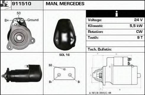 EDR 911510 - Starter www.molydon.hr