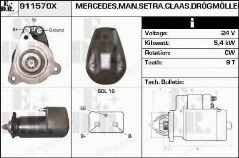 EDR 911570X - Starter www.molydon.hr