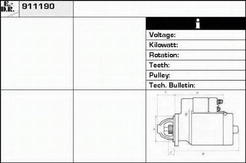 EDR 911190 - Starter www.molydon.hr