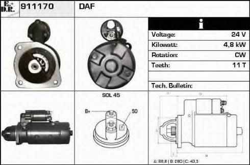 EDR 911170 - Starter www.molydon.hr