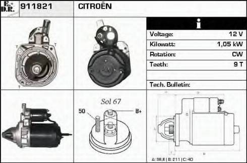 EDR 911821 - Starter www.molydon.hr