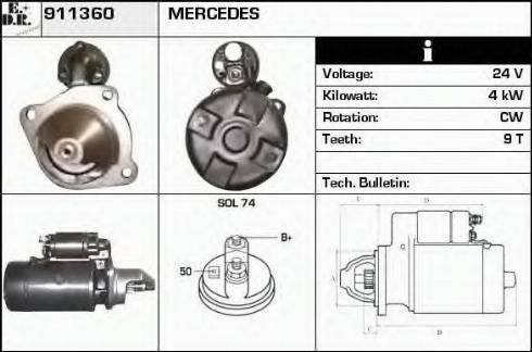 EDR 911360 - Starter www.molydon.hr