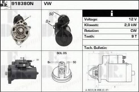 EDR 918380N - Starter www.molydon.hr