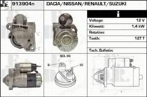 EDR 913904N - Starter www.molydon.hr