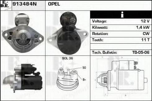 EDR 913484N - Starter www.molydon.hr