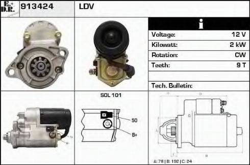 EDR 913424 - Starter www.molydon.hr