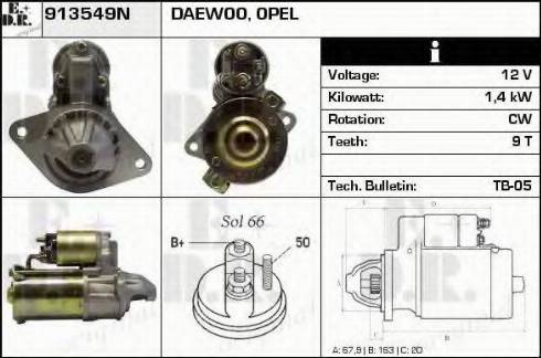 EDR 913549N - Starter www.molydon.hr