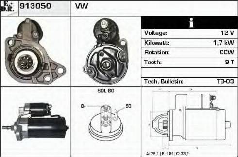 EDR 913050 - Starter www.molydon.hr