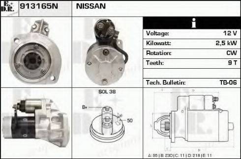 EDR 913165N - Starter www.molydon.hr