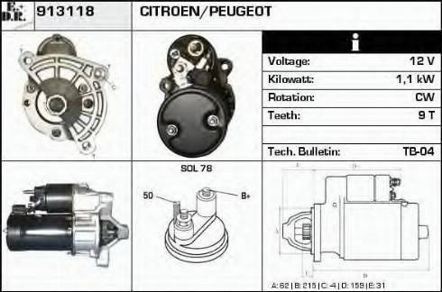 EDR 913118 - Starter www.molydon.hr