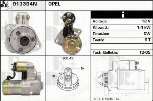 EDR 913394N - Starter www.molydon.hr