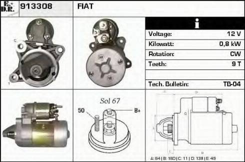 EDR 913308 - Starter www.molydon.hr