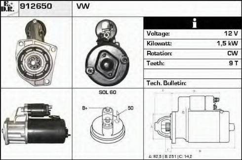 EDR 912650 - Starter www.molydon.hr