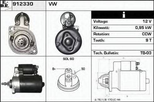 EDR 912330 - Starter www.molydon.hr