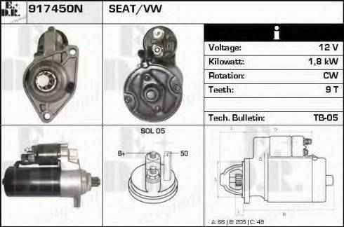 EDR 917450N - Starter www.molydon.hr