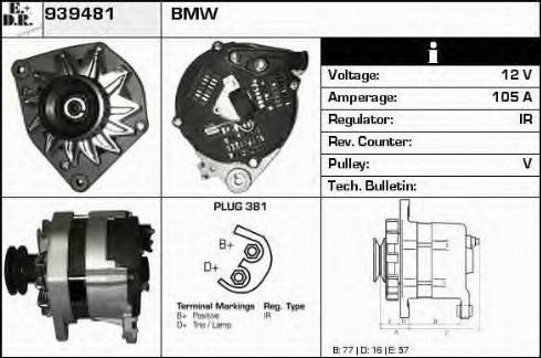 EDR 939481 - Alternator www.molydon.hr