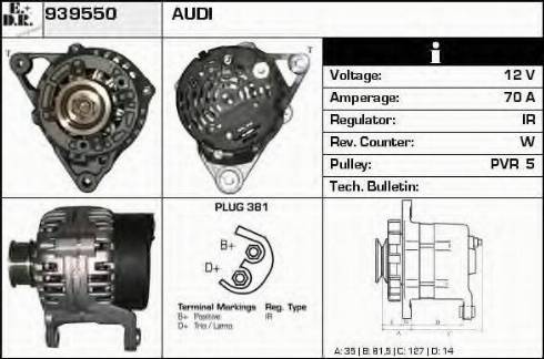 EDR 939550 - Alternator www.molydon.hr