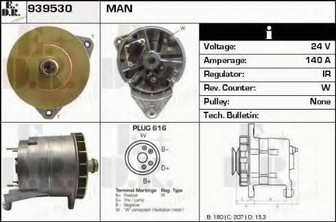 EDR 939530 - Alternator www.molydon.hr