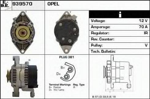 EDR 939570 - Alternator www.molydon.hr