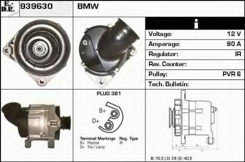 EDR 939630 - Alternator www.molydon.hr