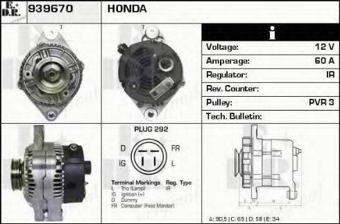 EDR 939670 - Alternator www.molydon.hr