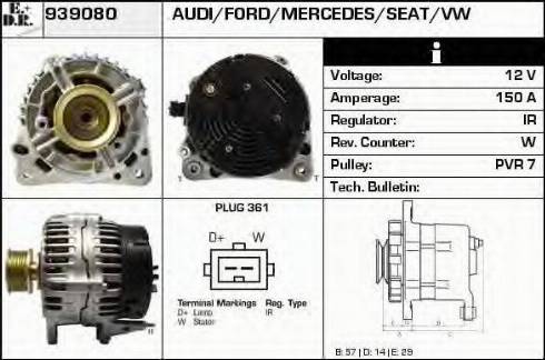 EDR 939080 - Alternator www.molydon.hr