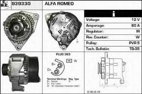 EDR 939330 - Alternator www.molydon.hr