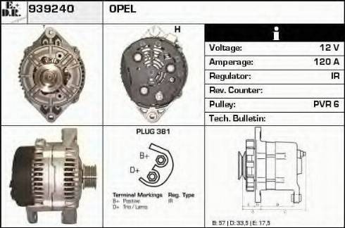 EDR 939240 - Alternator www.molydon.hr