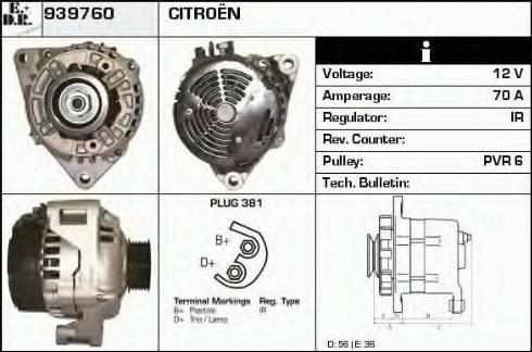 EDR 939760 - Alternator www.molydon.hr