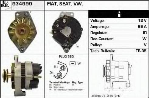 EDR 934990 - Alternator www.molydon.hr